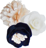 bouquet bleu marine 